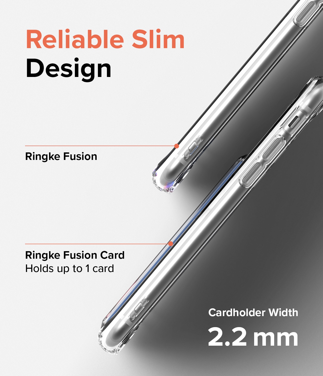 Fusion Card Case iPhone SE 2022 Clear
