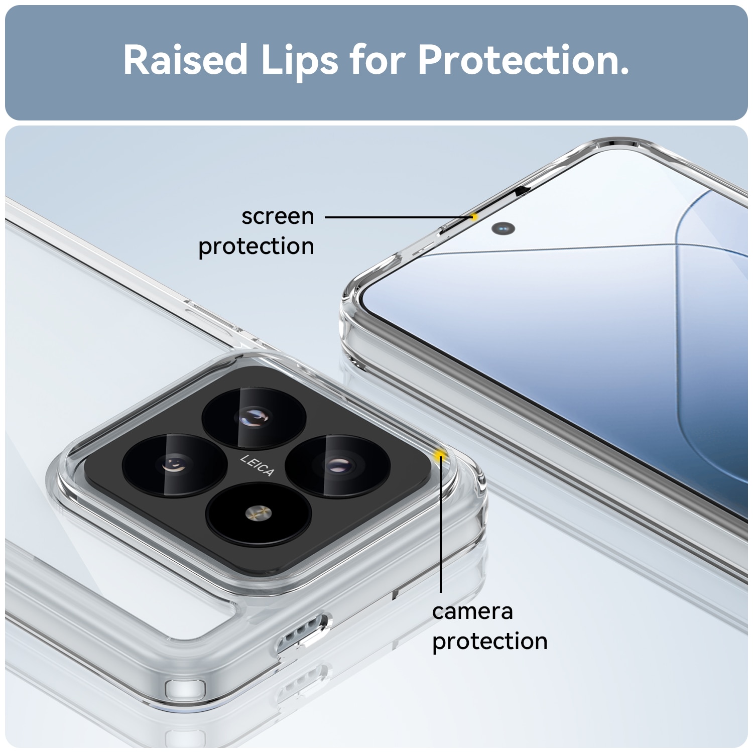 Crystal Hybrid Case Xiaomi 14 Pro gennemsigtig