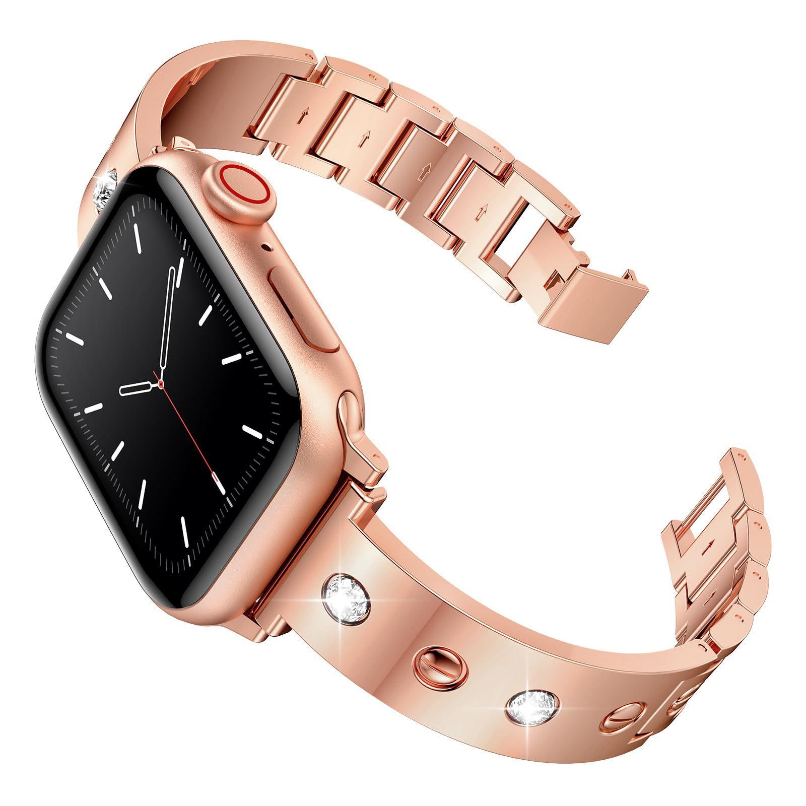 Bangle Diamond Bracelet Apple Watch 38mm rose guld