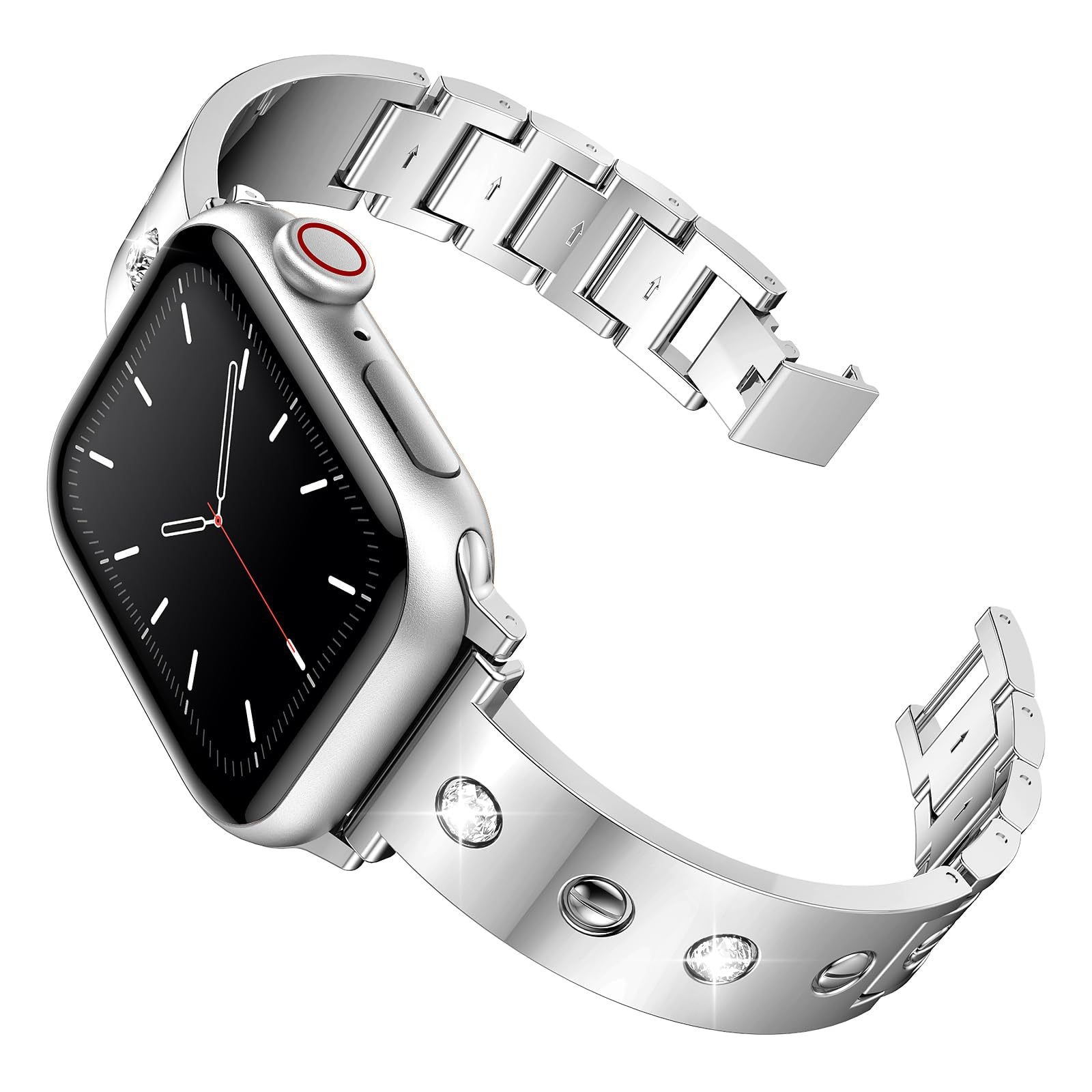 Bangle Diamond Bracelet Apple Watch 38mm sølv