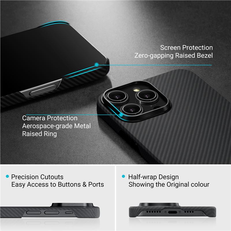 iPhone 14 Pro Cover MagEZ Case 3 600D Black/Grey