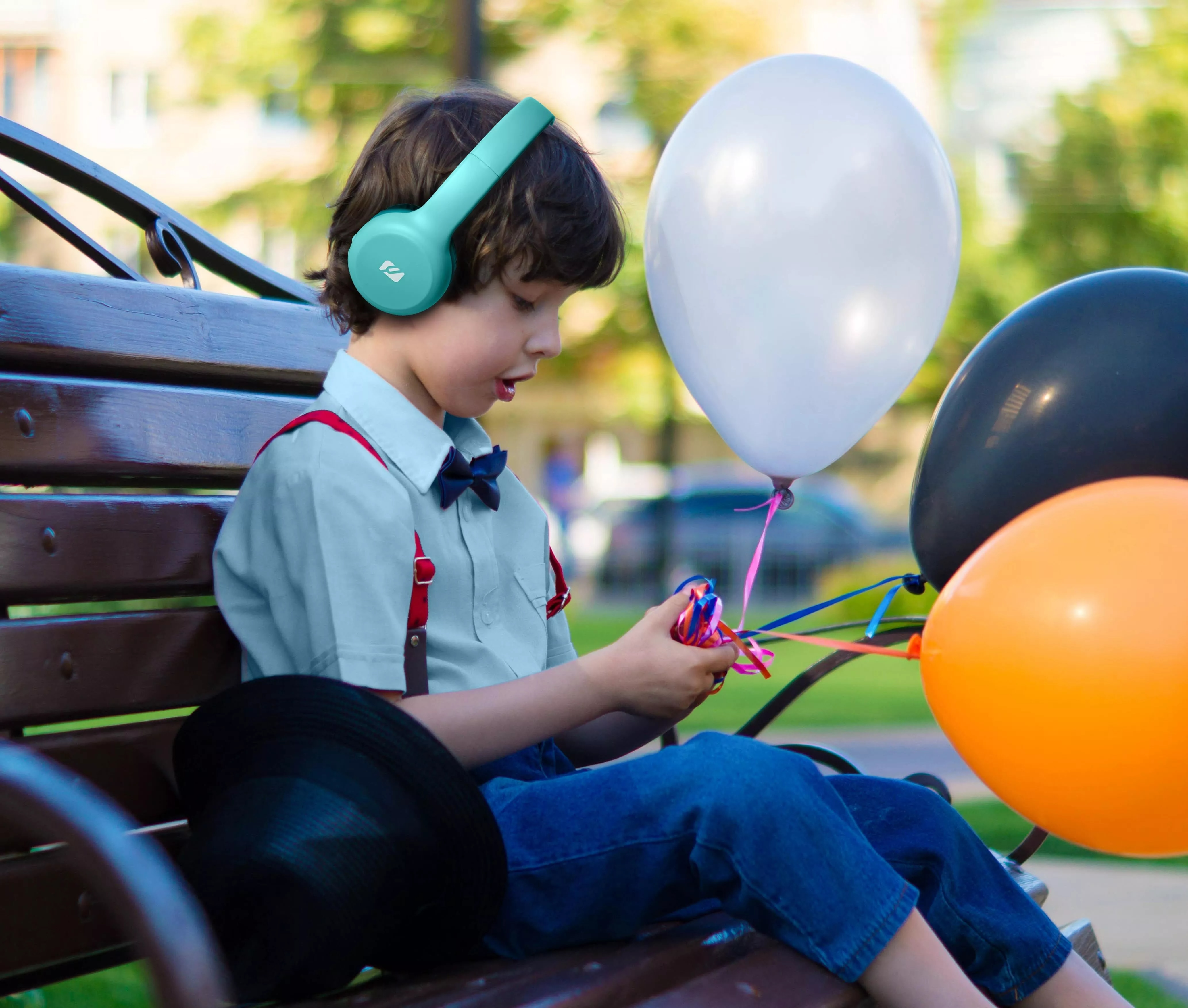 Bluetooth On-Ear Wireless Børnehovedtelefon blå