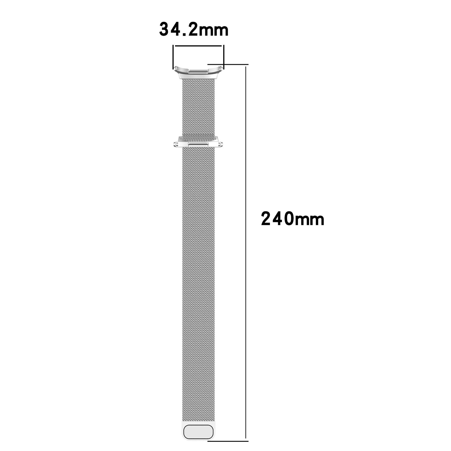 Armbånd Milanese Samsung Galaxy Watch Ultra 47mm Sølv