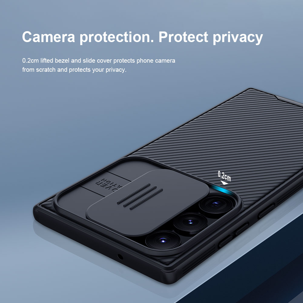 CamShield Cover Samsung Galaxy S23 Ultra blå