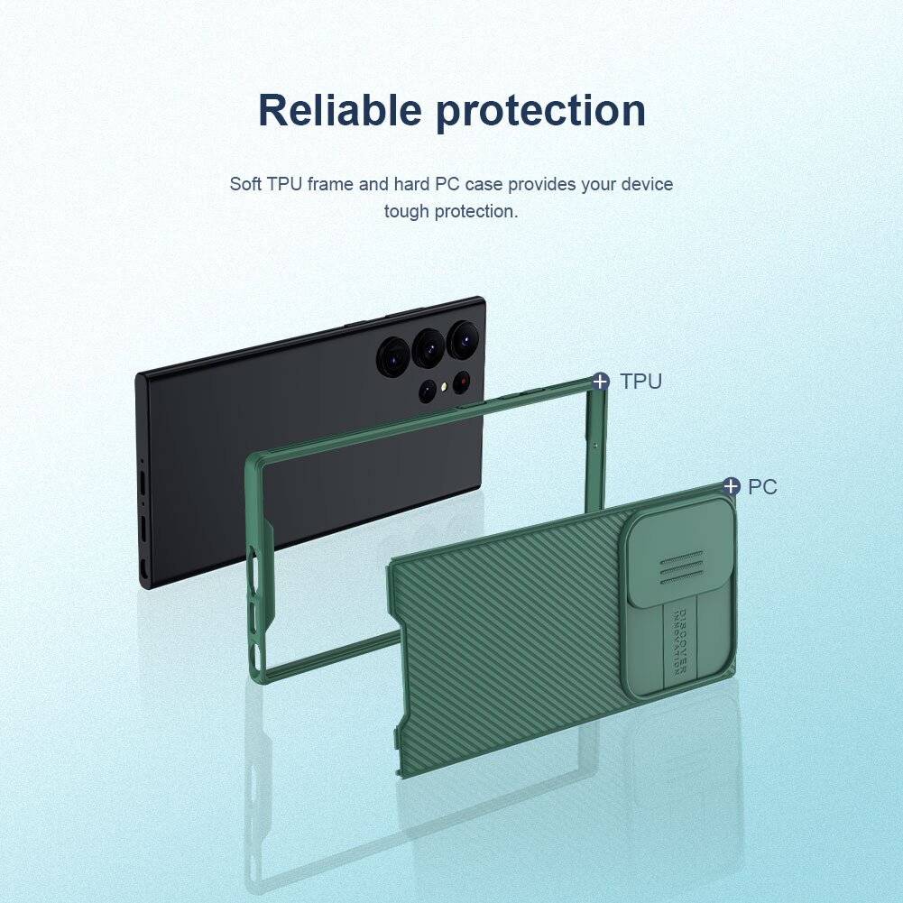 CamShield Cover Samsung Galaxy S23 Ultra Grøn