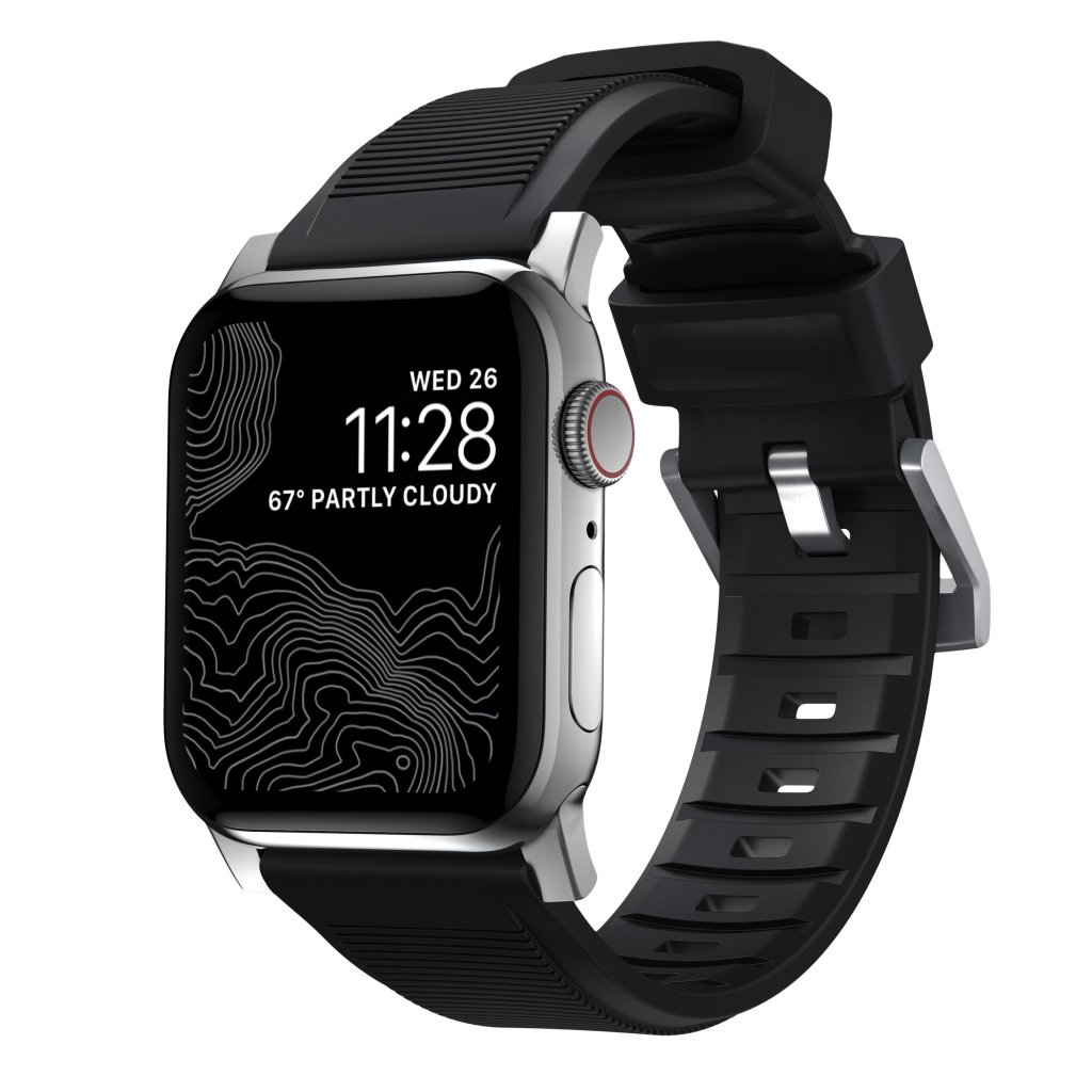 Apple Watch Ultra 2 49mm Rugged Band Black (Silver Hardware)