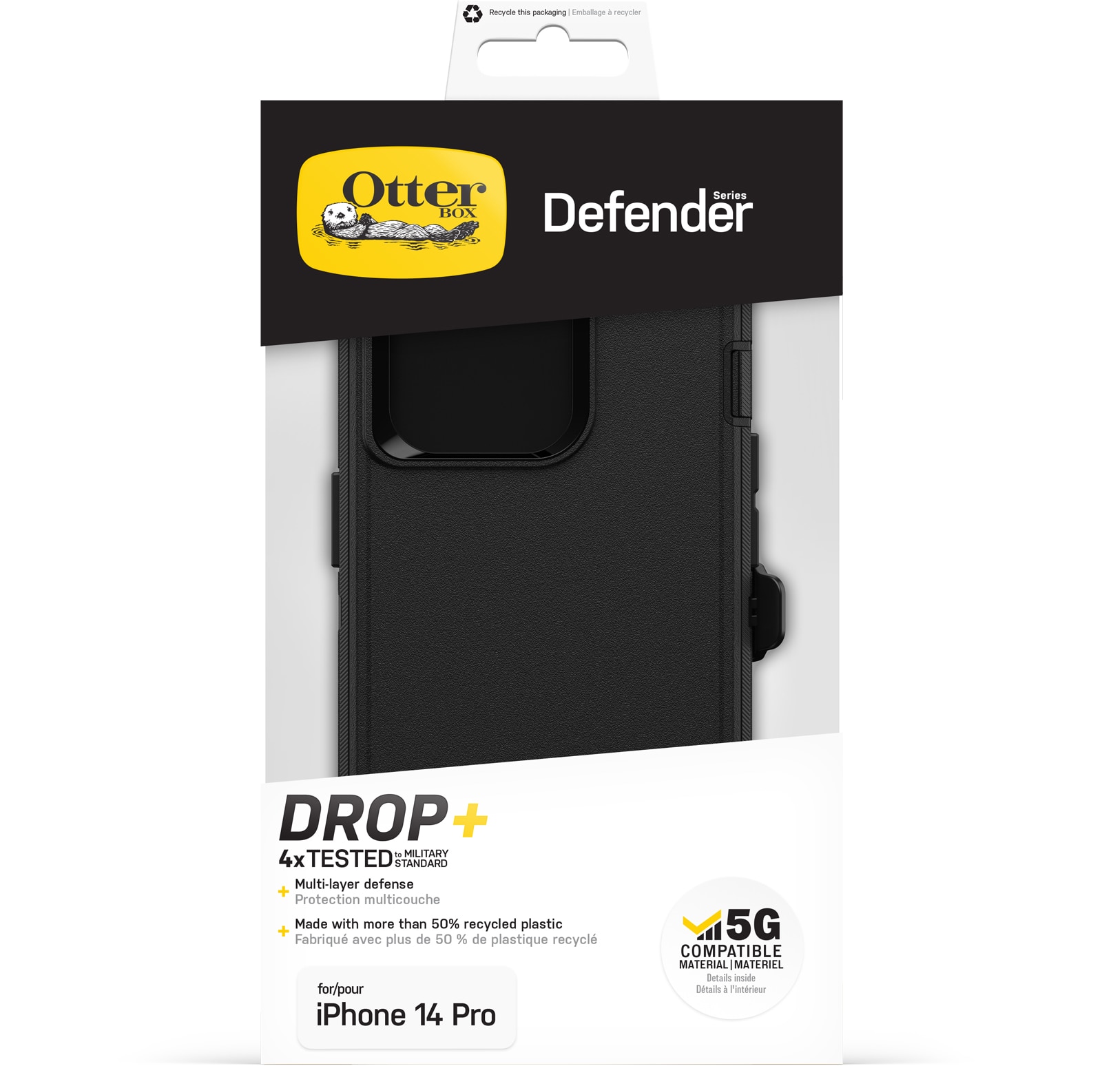 Defender Cover iPhone 14 Pro sort
