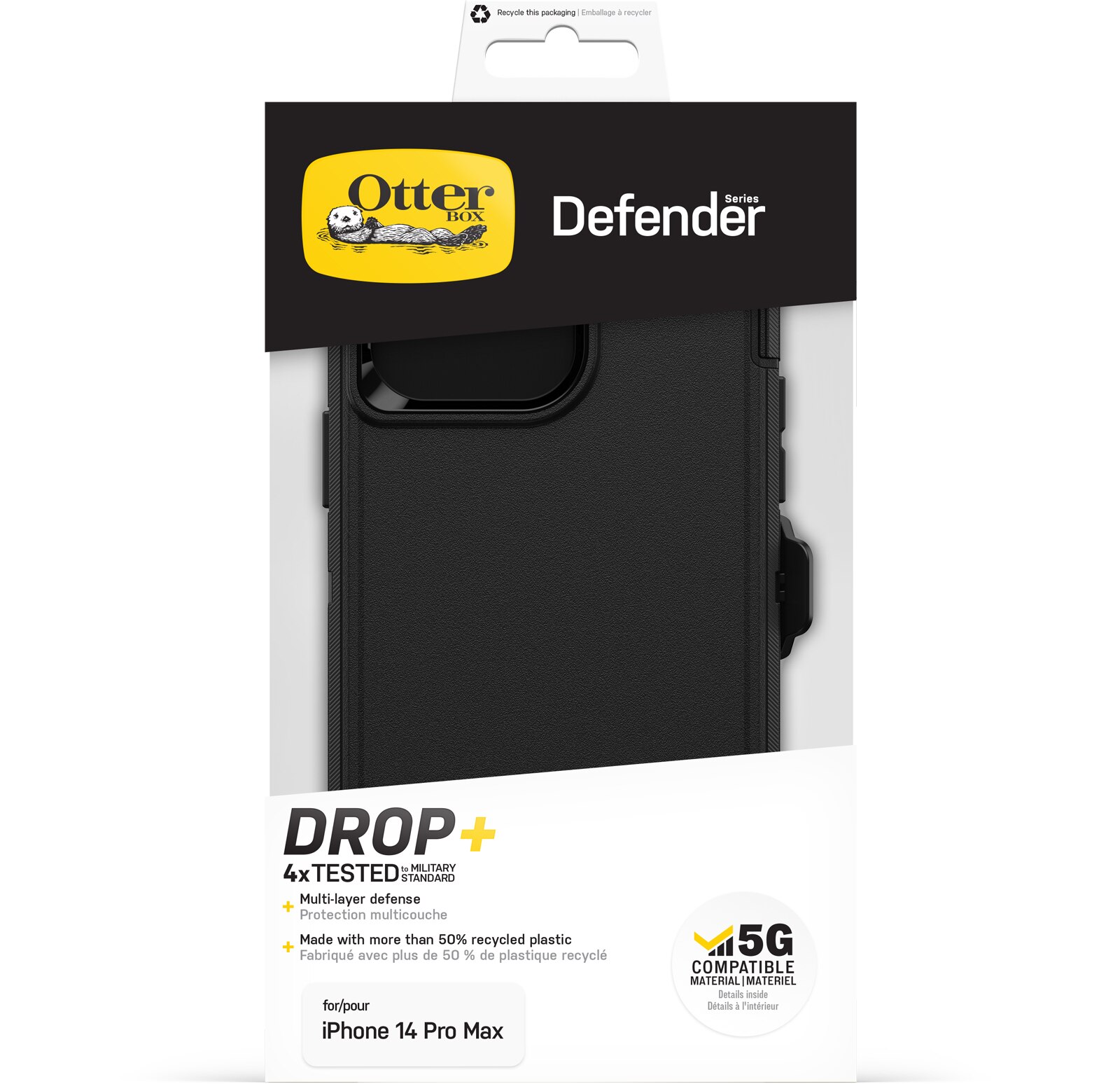 Defender Cover iPhone 14 Pro Max Sort