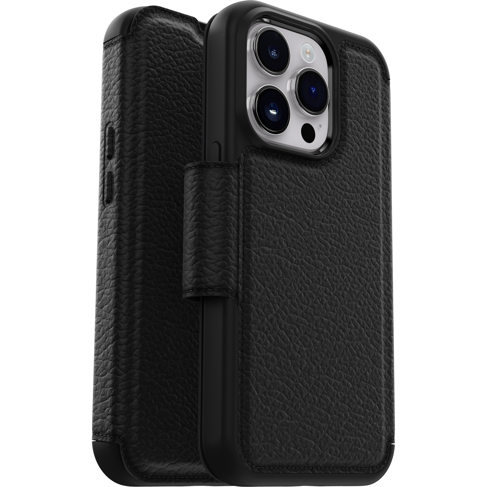 Strada MagSafe Wallet Case iPhone 15 Pro Black