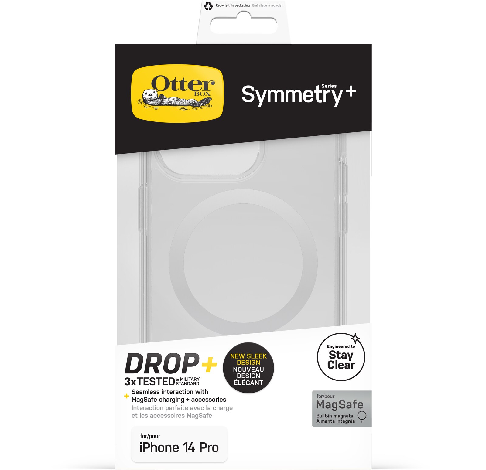 Symmetry Plus MagSafe Cover iPhone 14 Pro Gennemsigtig
