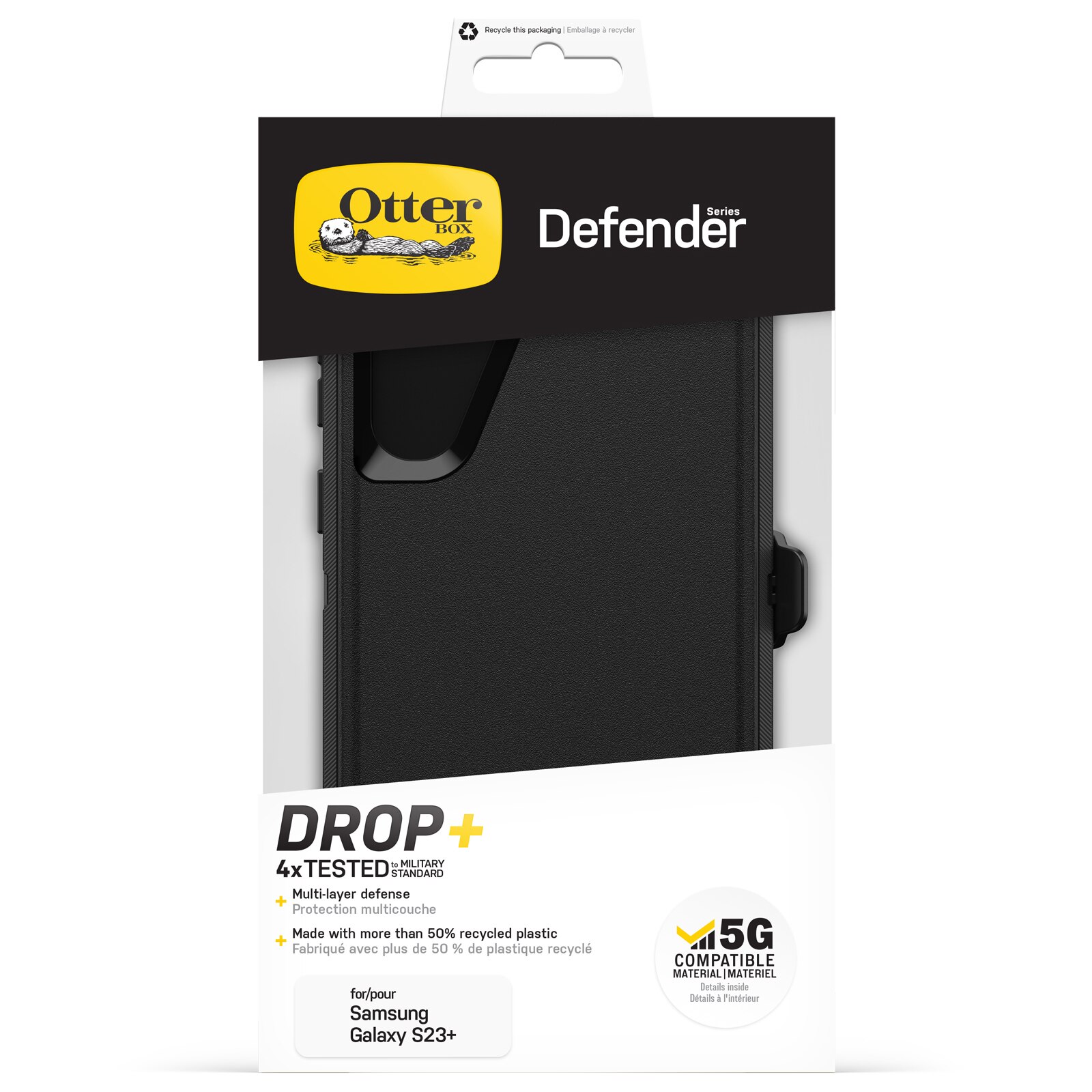 Defender Cover Samsung Galaxy S23 Plus Sort
