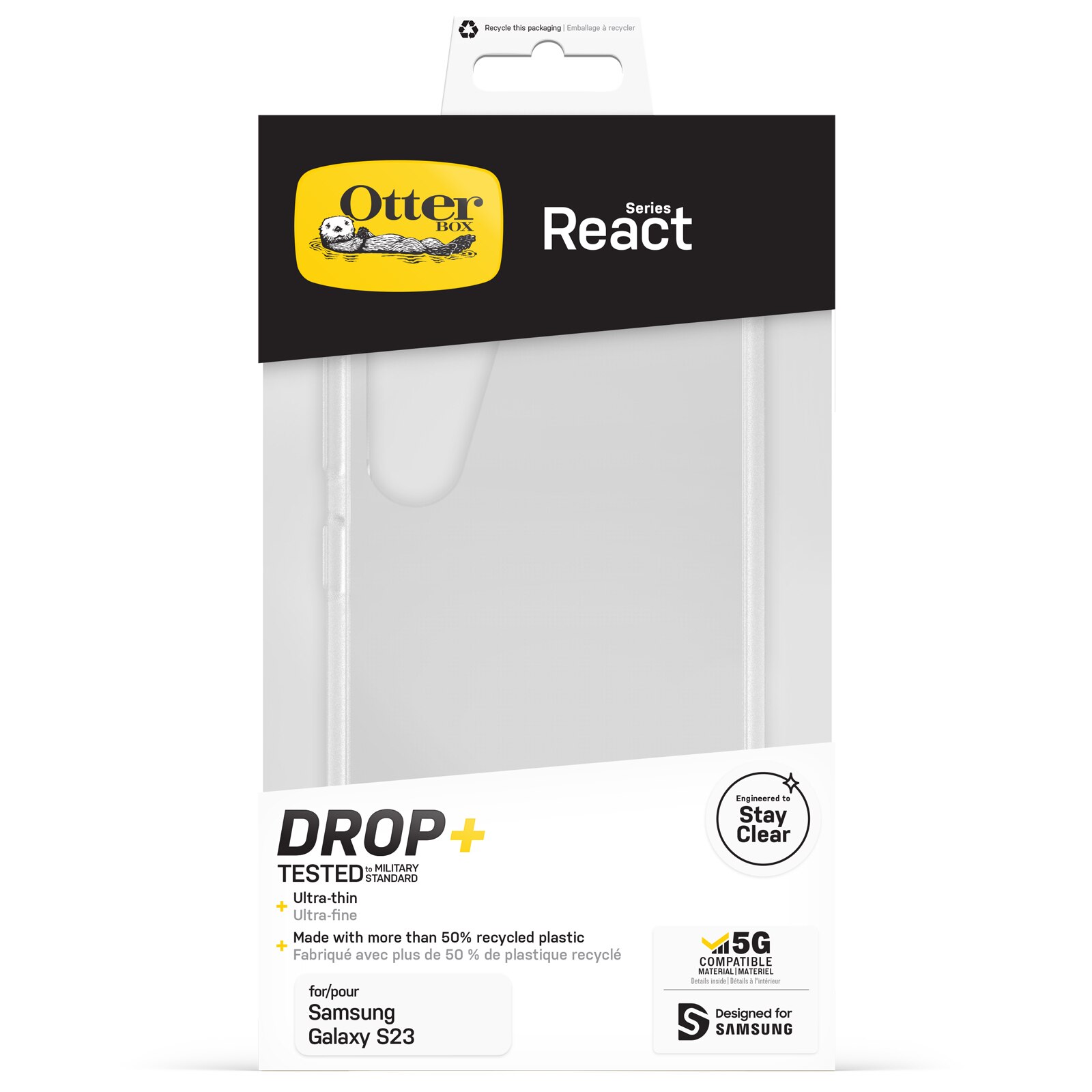 React Cover Samsung Galaxy S23 Gennemsigtig