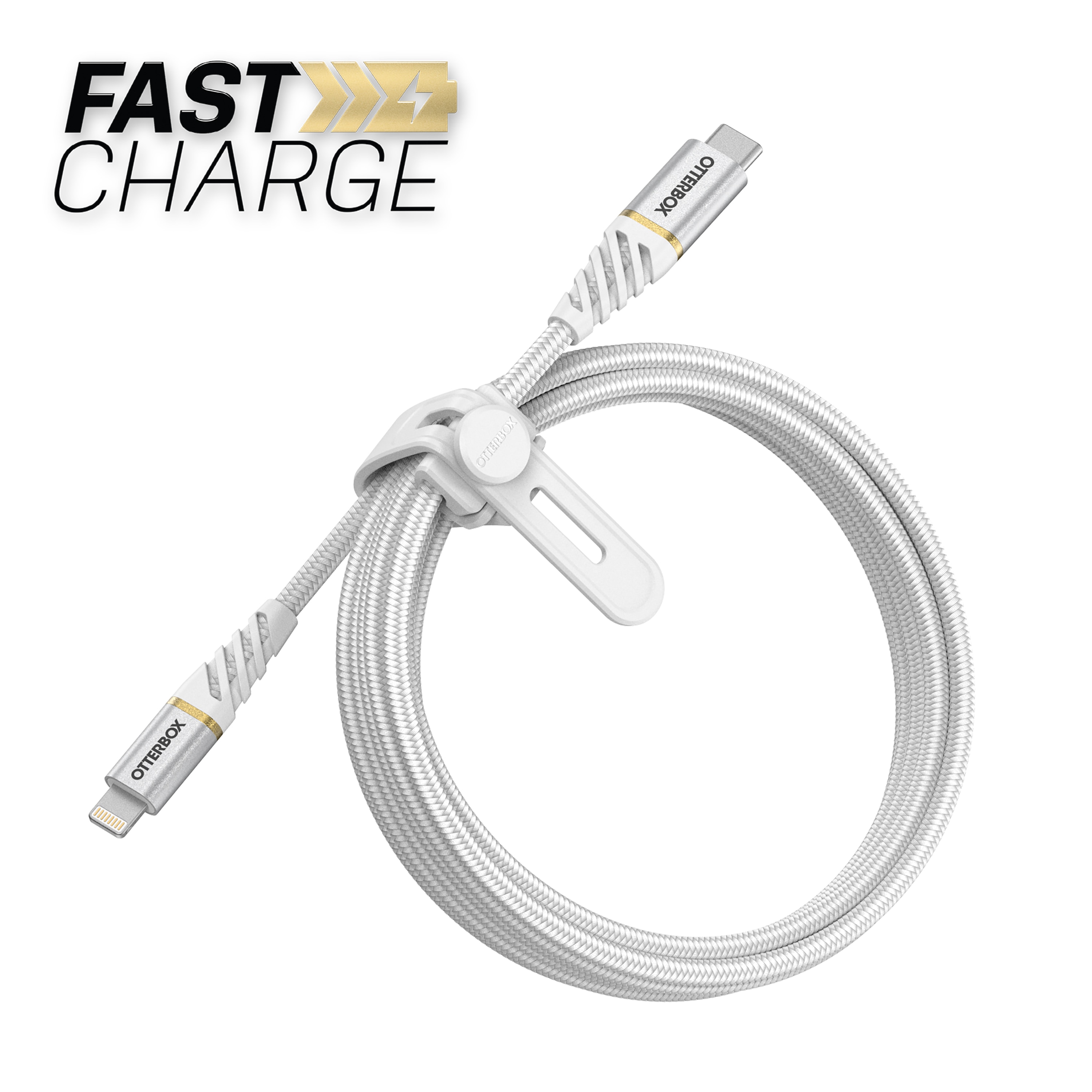 USB-C -> Lightning Kabel 1m Premium Fast Charge hvid