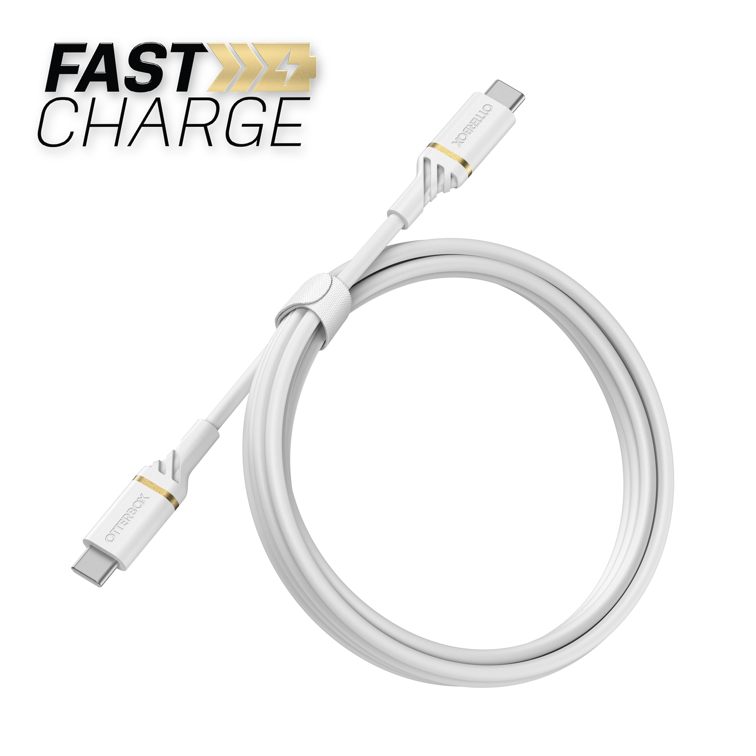 USB-C -> USB-C Kabel 1m Fast Charge hvid