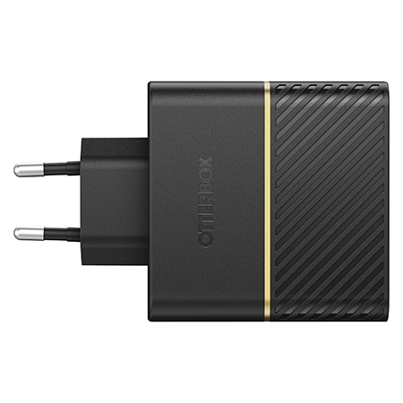 Vægoplader 50W Dual USB-C PD Black Shimmer