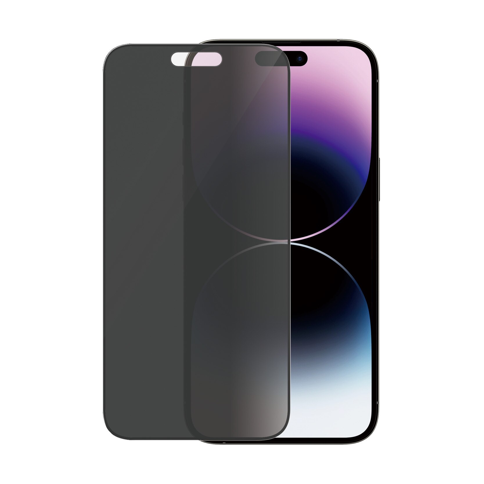 iPhone 15 Pro Privacy Skærmbeskytter (with EasyAligner) Ultra Wide Fit
