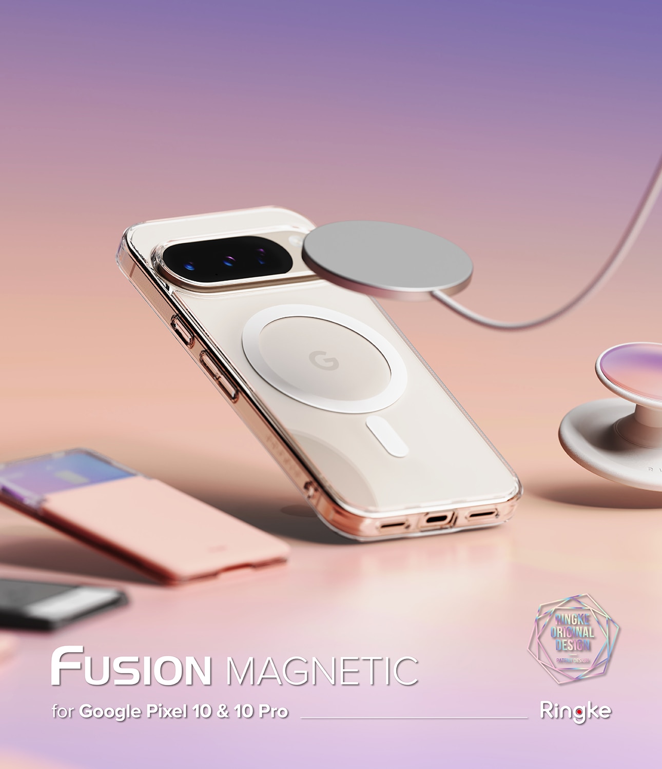 Fusion Magnetic Case Google Pixel 10 Pro Gennemsigtig