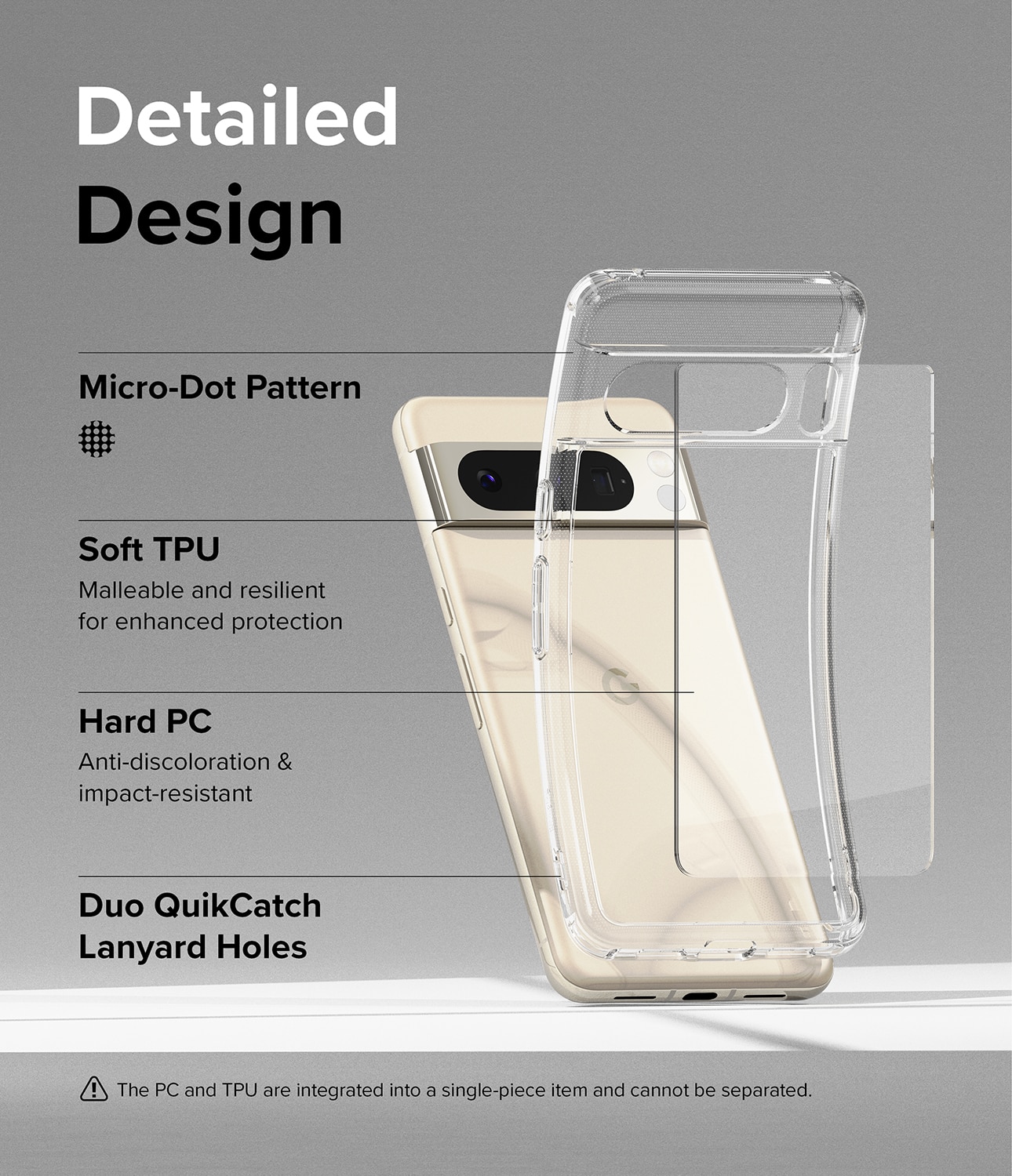 Fusion Case Google Pixel 8 Pro Gennemsigtig