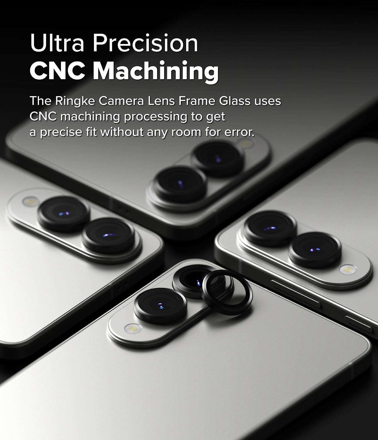 Camera Lens Frame Glass (2-pack) Samsung Galaxy S25 Edge Black