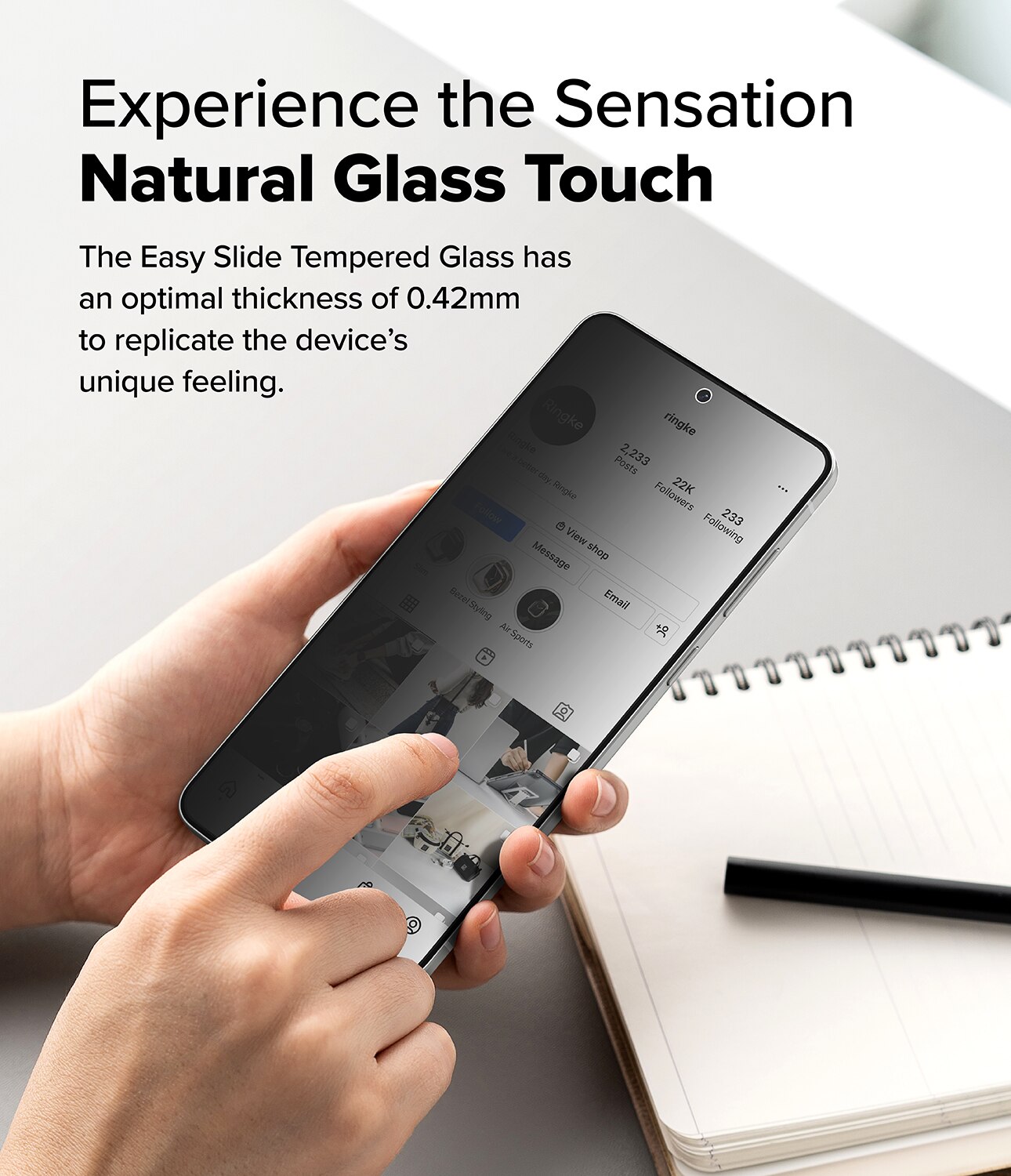 Easy Slide Privacy Glass (2-pack) Samsung Galaxy S25 Edge