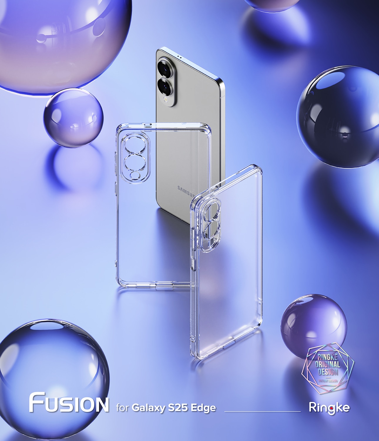 Fusion Case Samsung Galaxy S25 Edge Clear