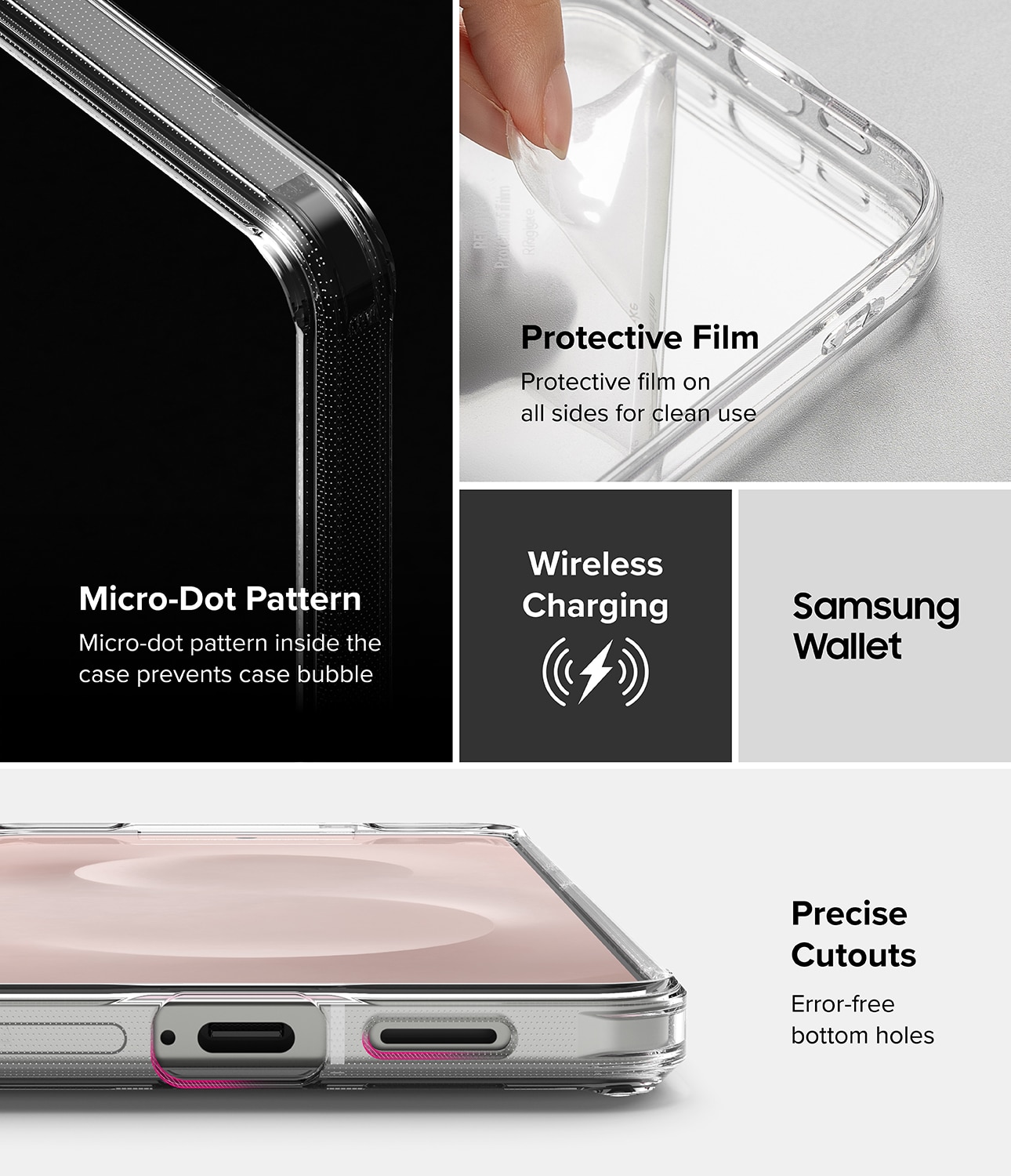 Fusion Case Samsung Galaxy S25 Edge Clear