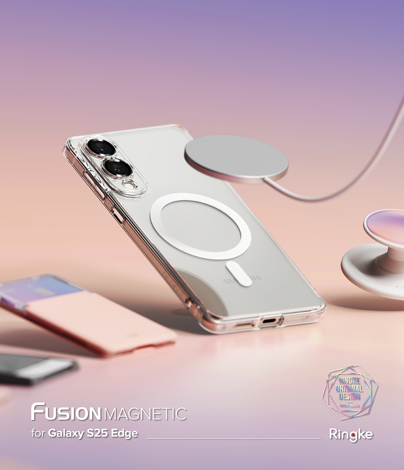 Fusion Magnetic Case Samsung Galaxy S25 Edge Clear