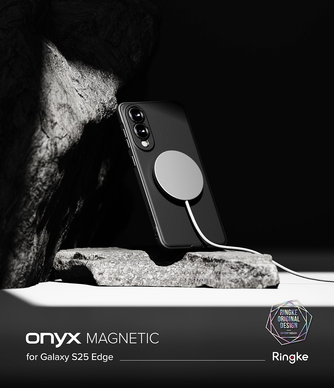 Onyx Magnetic Case Samsung Galaxy S25 Edge Black