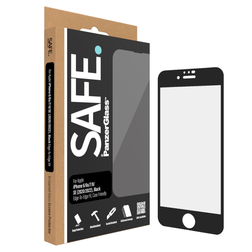 iPhone SE (2022) Screen Protector/Skærmbeskyttelse Edge-To-Edge