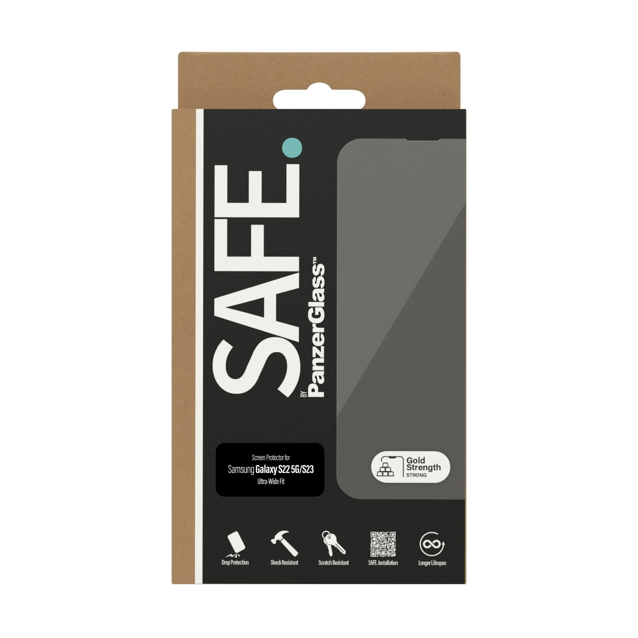 Samsung Galaxy S22/S23 Screen Protector/Skærmbeskyttelse Ultra Wide Fit