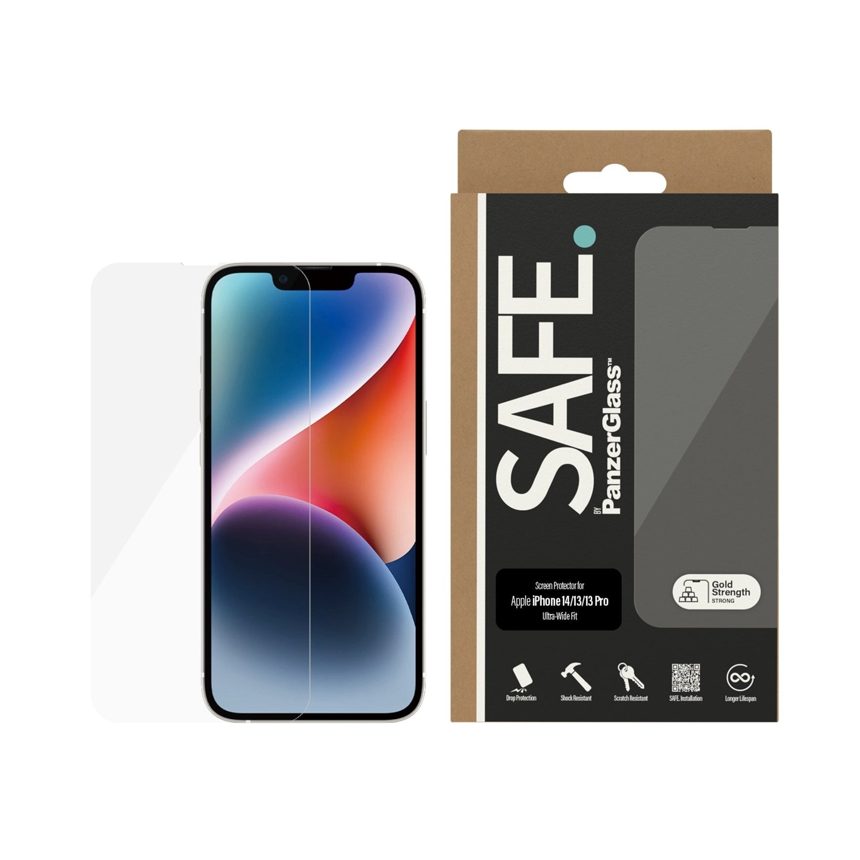 iPhone 13 Pro Screen Protector/Skærmbeskyttelse Ultra Wide Fit