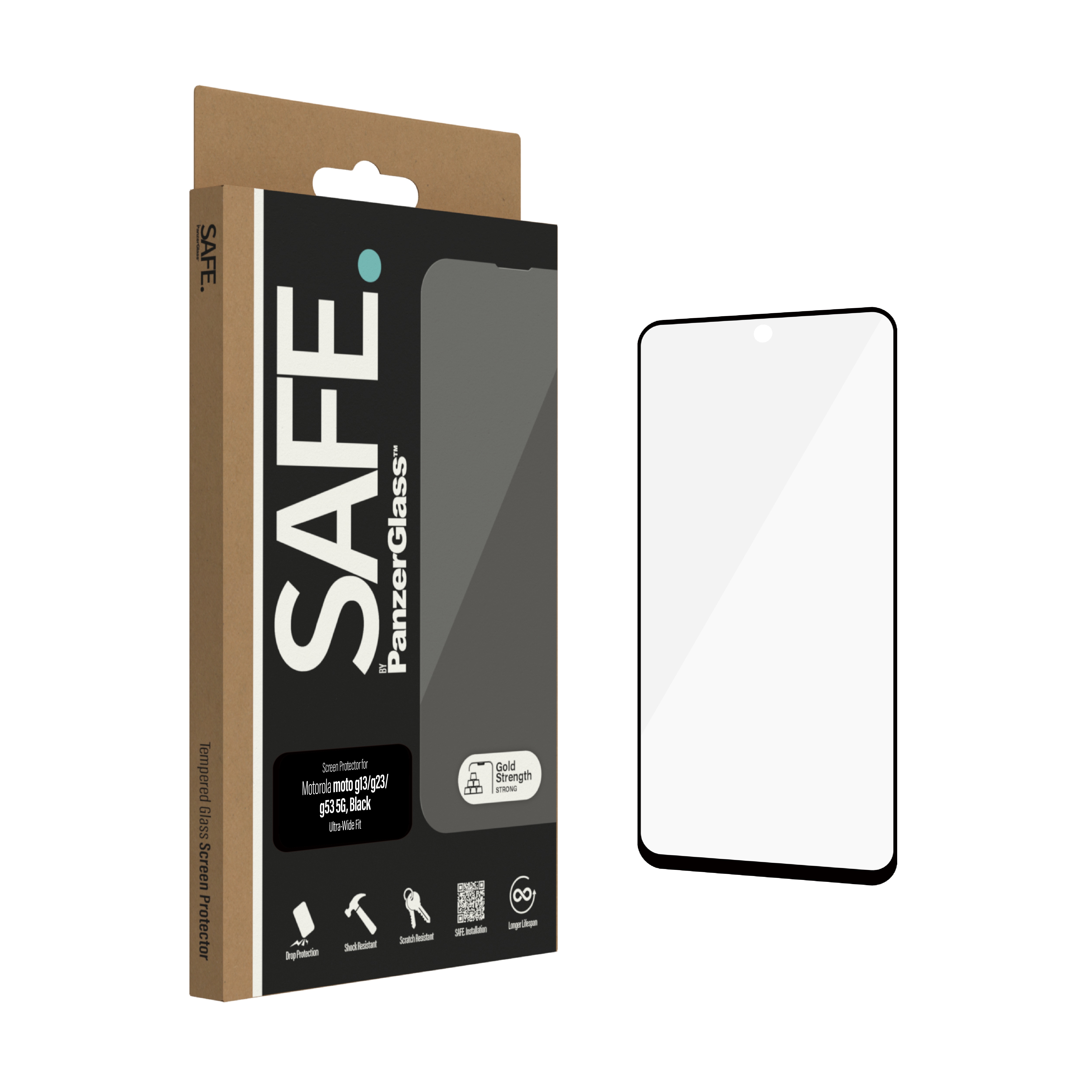 Motorola Moto G13/Moto G23/Moto G53 Screen Protector/Skærmbeskyttelse Ultra Wide Fit