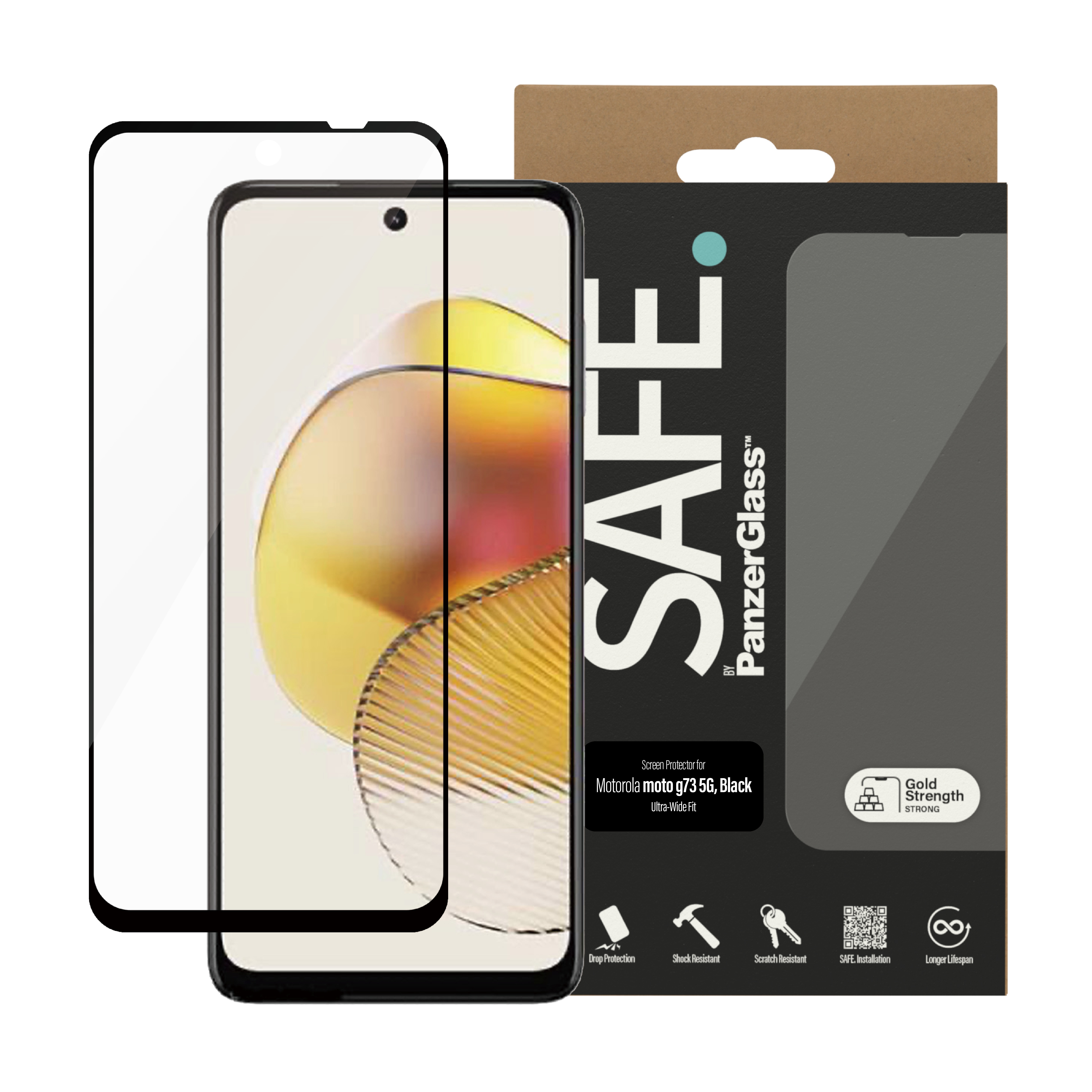 Motorola Moto G73 Screen Protector/Skærmbeskyttelse Ultra Wide Fit