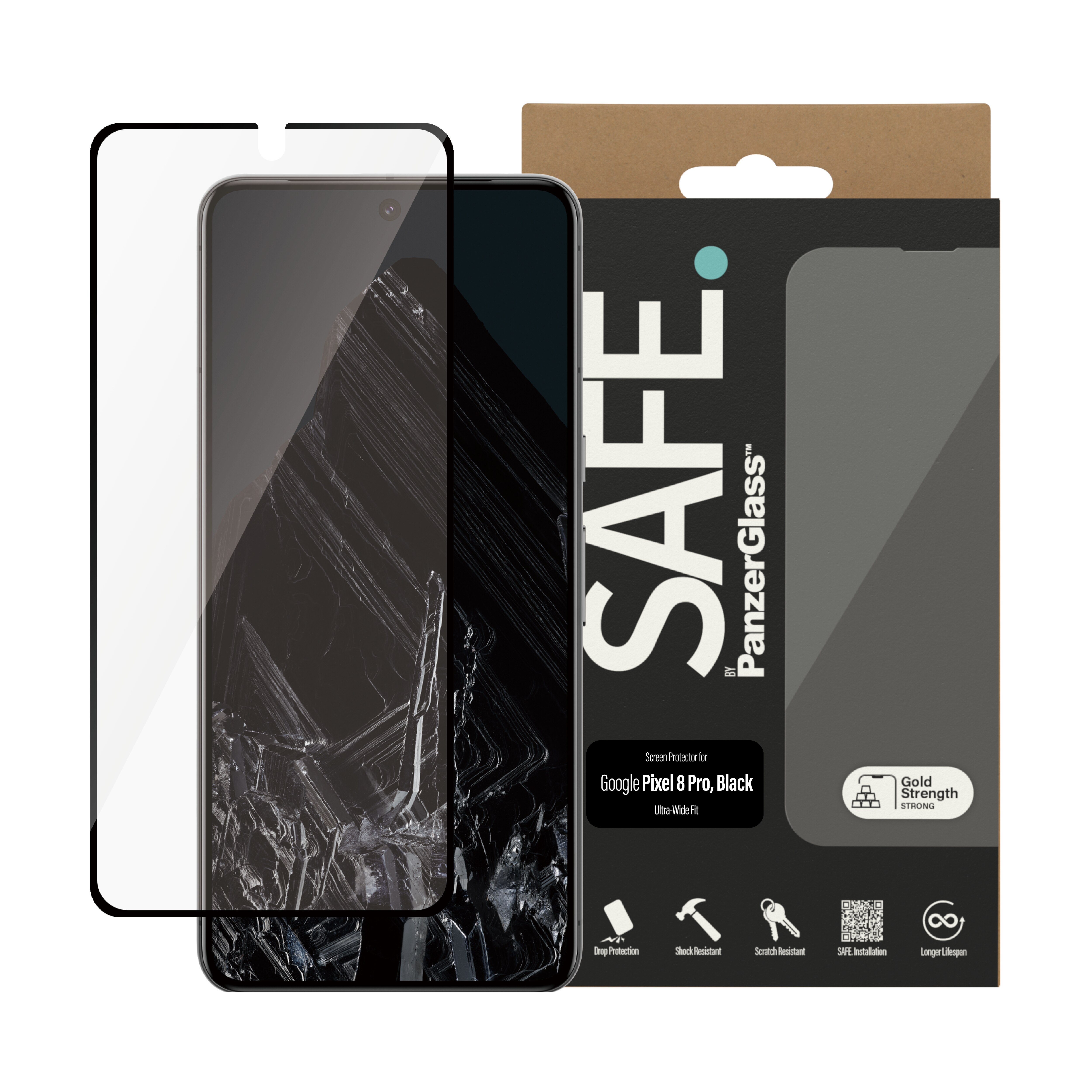 Google Pixel 8 Pro Screen Protector/Skærmbeskyttelse Ultra Wide Fit