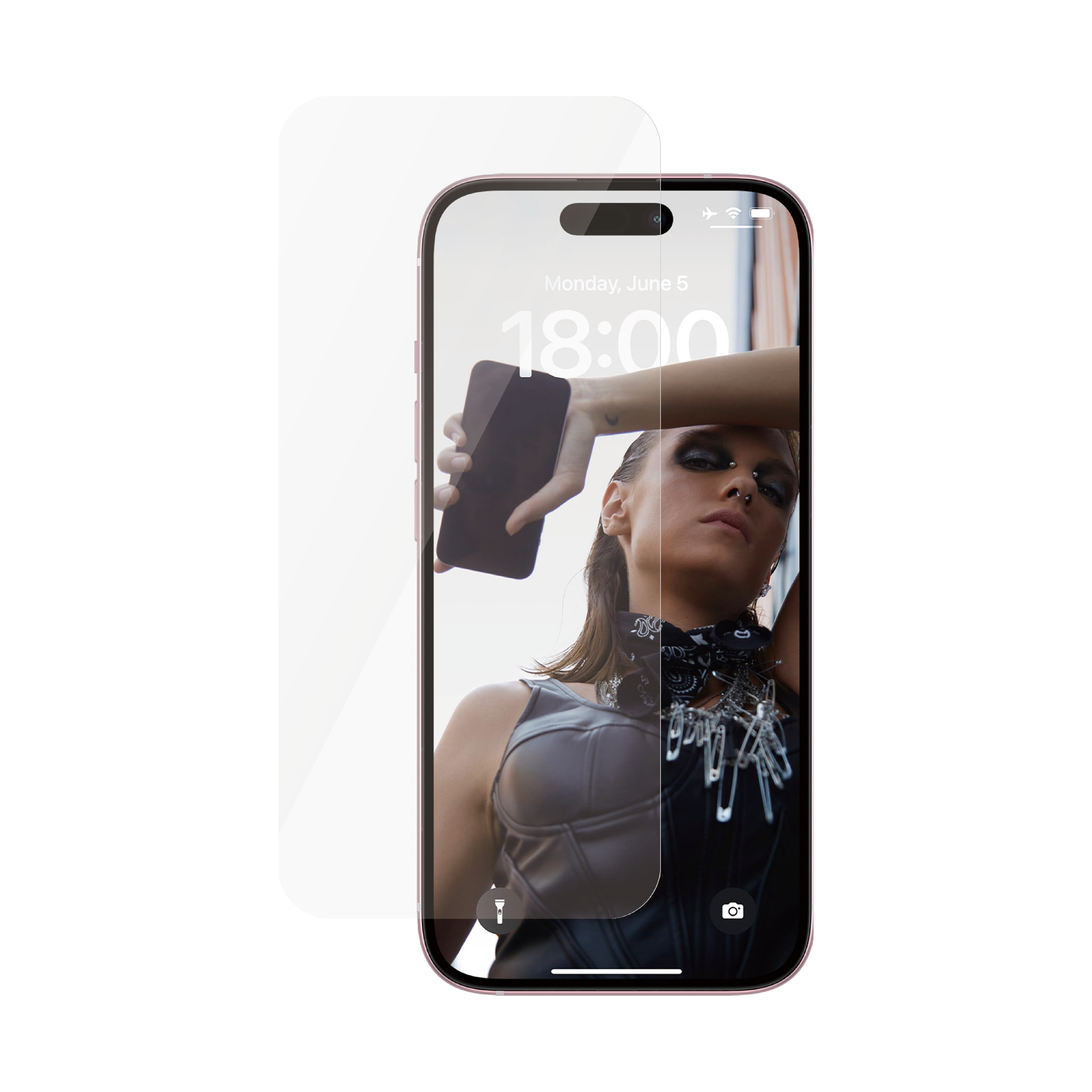 iPhone 15 Screen Protector/Skærmbeskyttelse Ultra Wide Fit