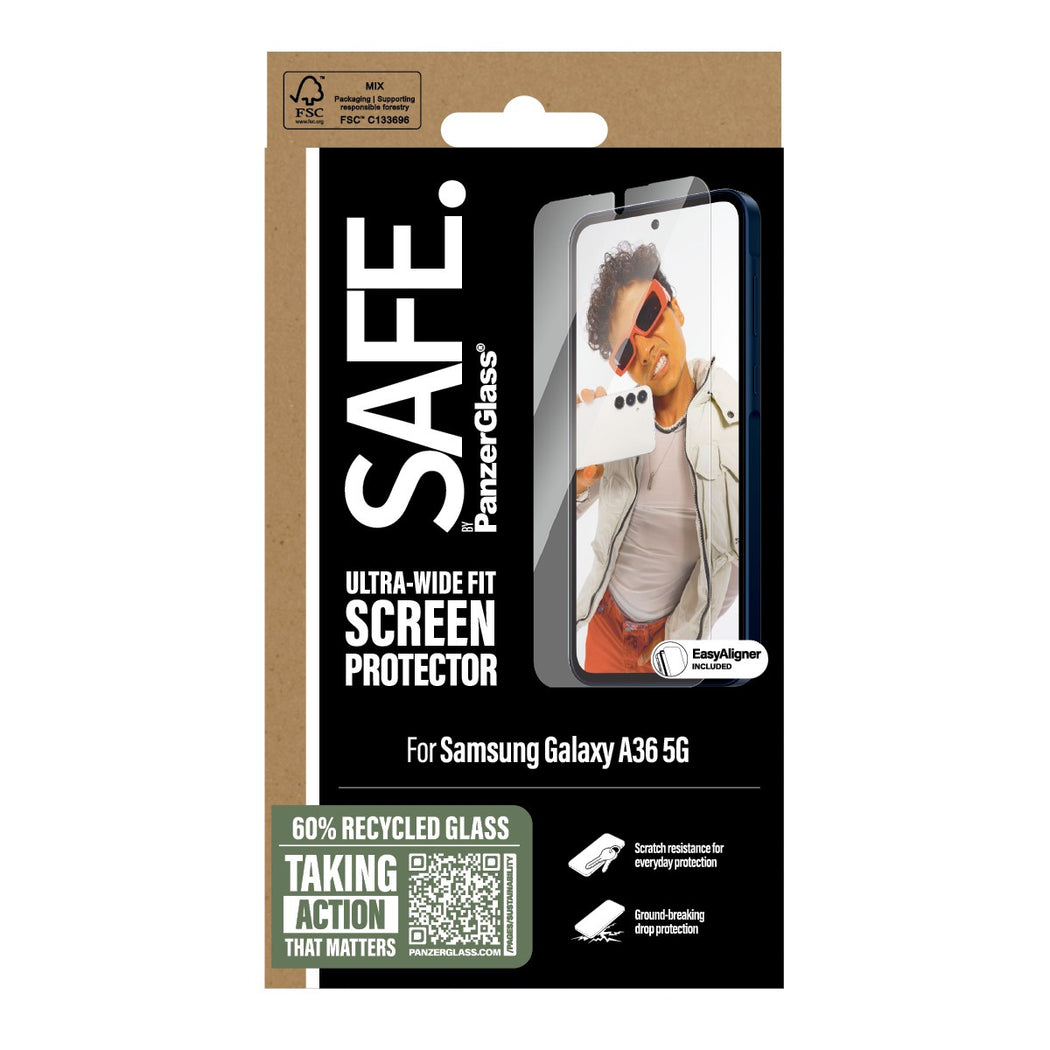 Samsung Galaxy A36 Skærmbeskytter Ultra Wide Fit (with EasyAligner)