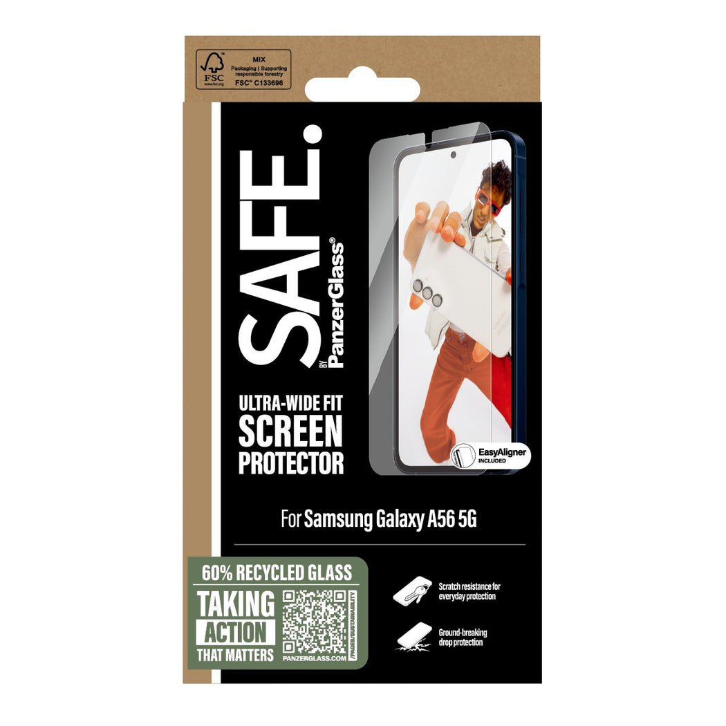 Samsung Galaxy A56 Skærmbeskytter Ultra Wide Fit (with EasyAligner)