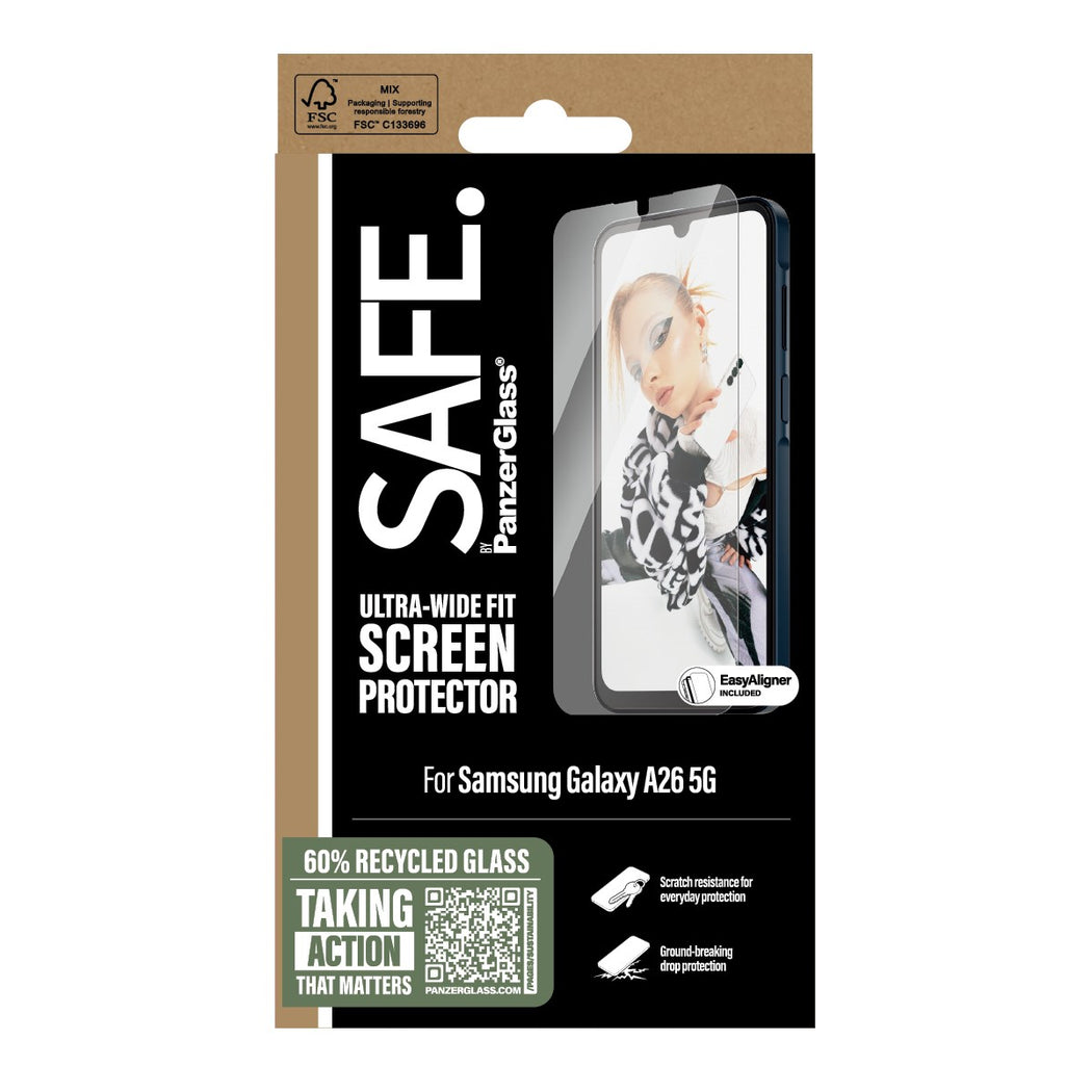 Samsung Galaxy A26 Skærmbeskytter Ultra Wide Fit (with EasyAligner)