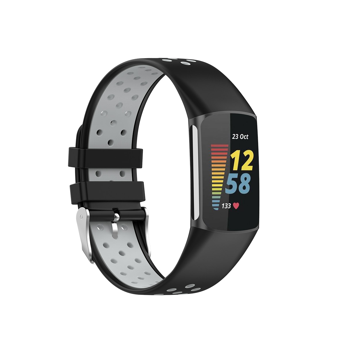 Silikonearmbånd Sport Fitbit Charge 5 sort