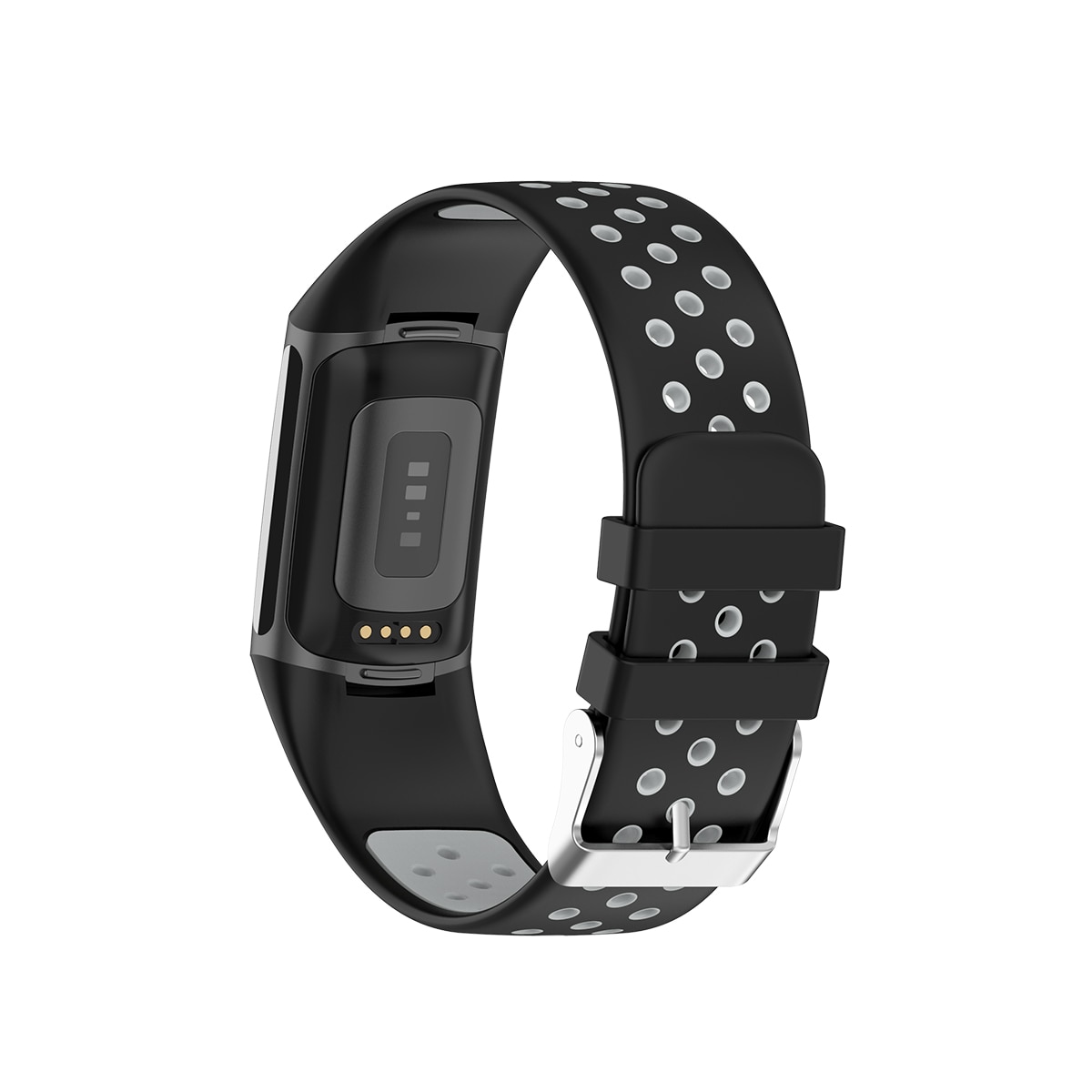 Silikonearmbånd Sport Fitbit Charge 6 sort