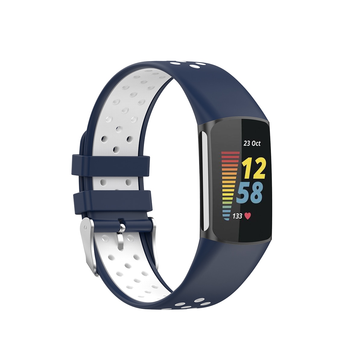 Silikonearmbånd Sport Fitbit Charge 5 blå