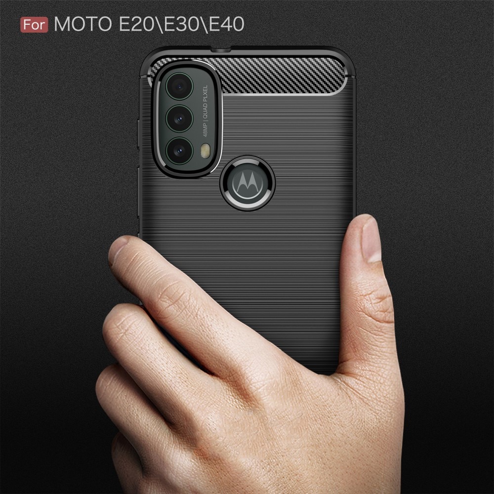 Brushed TPU Cover Motorola Moto E20/E30/E40 Black