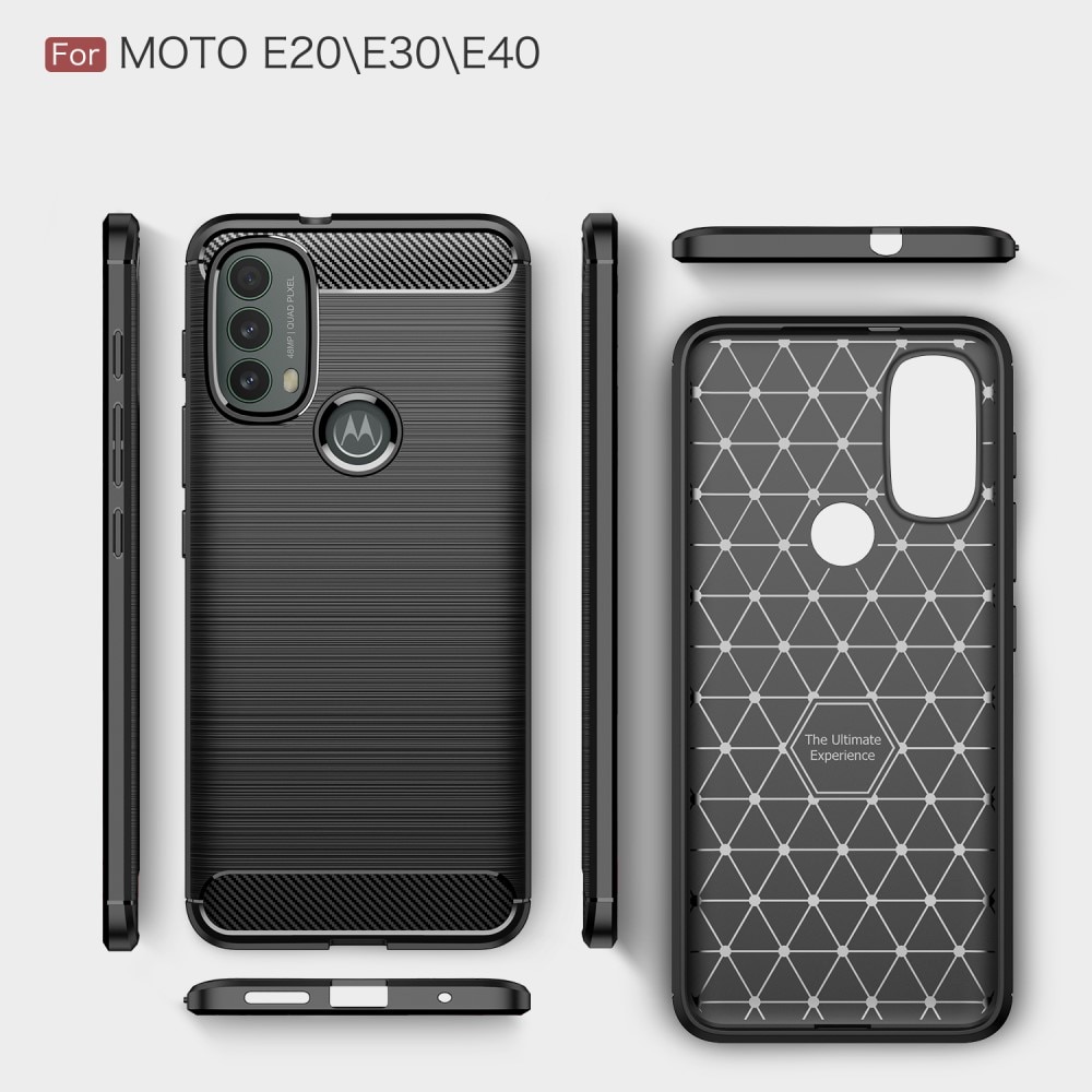 Brushed TPU Cover Motorola Moto E20/E30/E40 Black