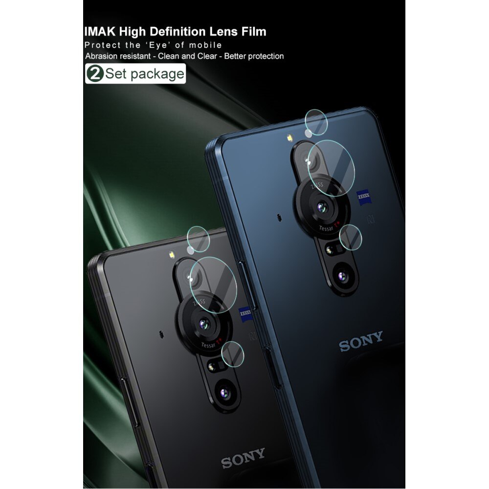 2-pak Hærdet Glas Linsebeskytter Sony Xperia Pro-I