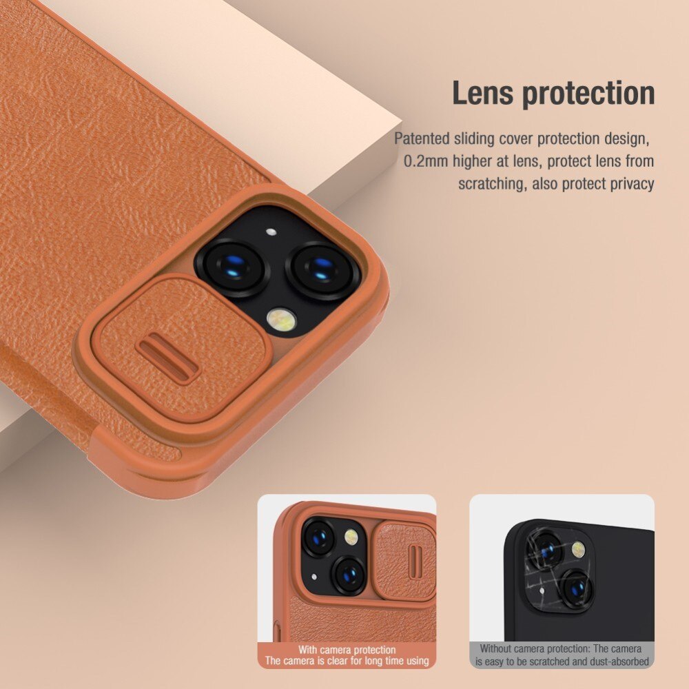 Qin Pro Camshield iPhone 14 Brown