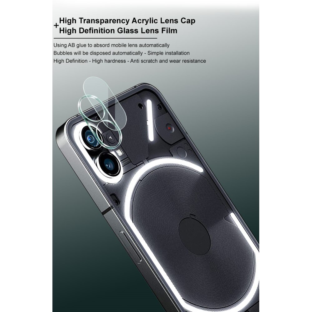 Hærdet Glas Linsebeskytter Nothing Phone 1 Gennemsigtig