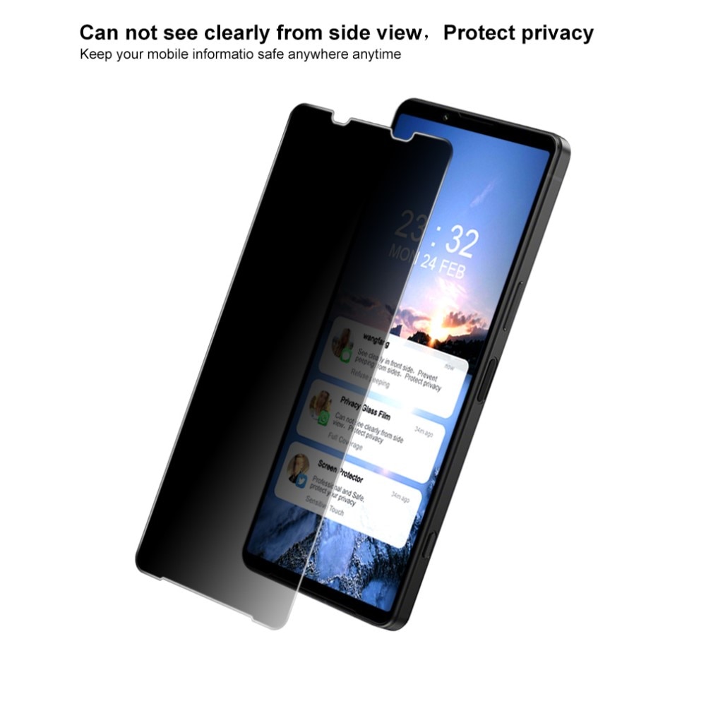 Full-fit Privacy Skærmbeskytter Sony Xperia 1 IV