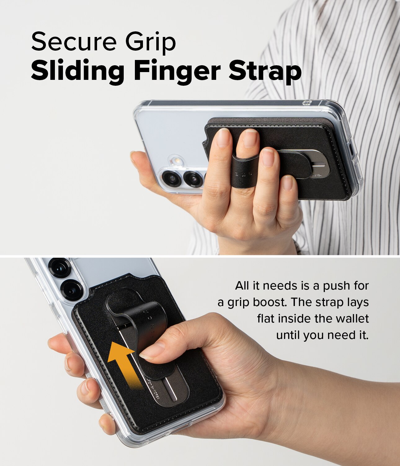 Samsung Galaxy Card Holder Slide Grip Magnetic Edge Sort