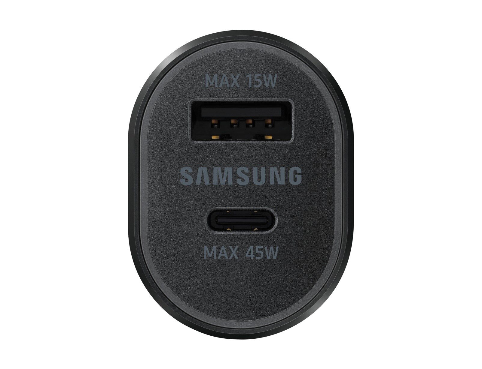 Super Fast Dual Car Charger USB-C + USB-A  (45W+15W) sort