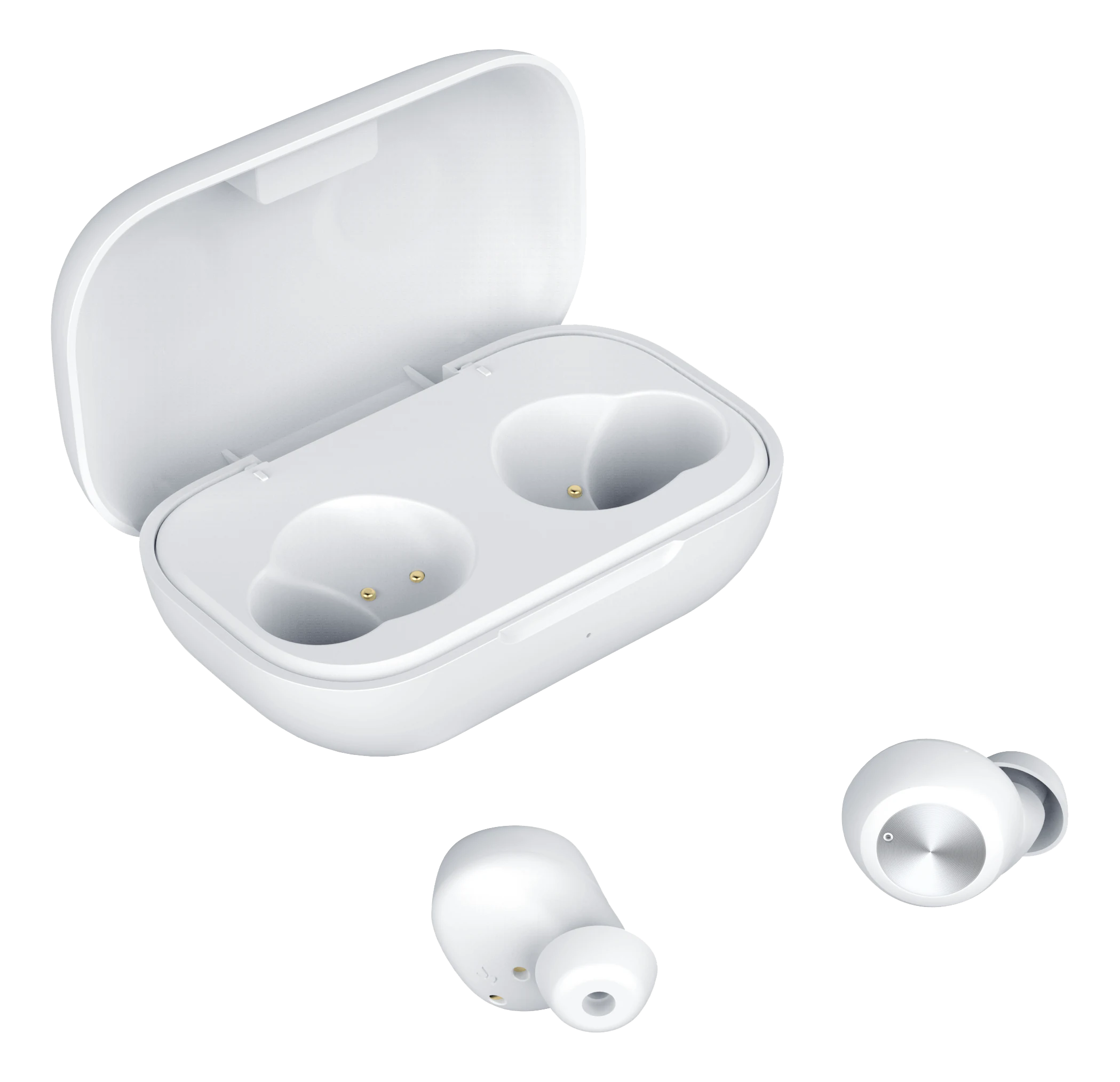 Trådløse in-ear høretelefoner TWS hvid